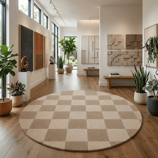Arventique Round Hand Tufted Carpet