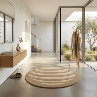 Trellis Round Hand Tufted Carpet