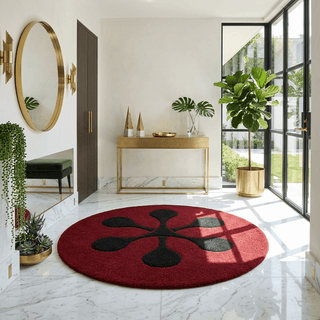 Silhouette Round Hand Tufted Carpet