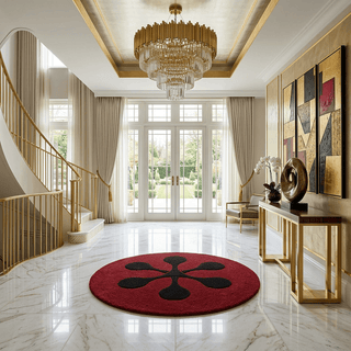 Silhouette Round Hand Tufted Carpet