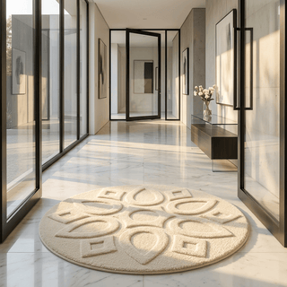 Quartz Round Hand Tufted Carpet