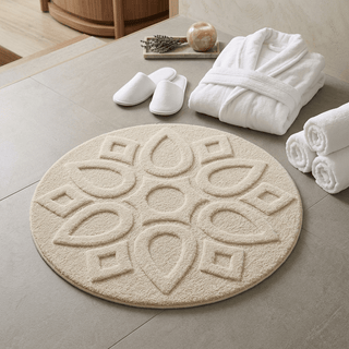 Quartz Round Hand Tufted Carpet