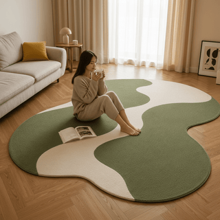Vibrant Irregular Hand Tufted Carpet