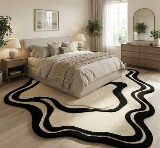 Asymmetric Irregular Hand Tufted Carpet & Rug