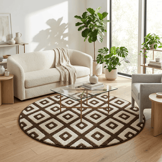 Onyx Round Hand Tufted Carpet