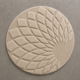 Labyrinth Round Hand Tufted Carpet