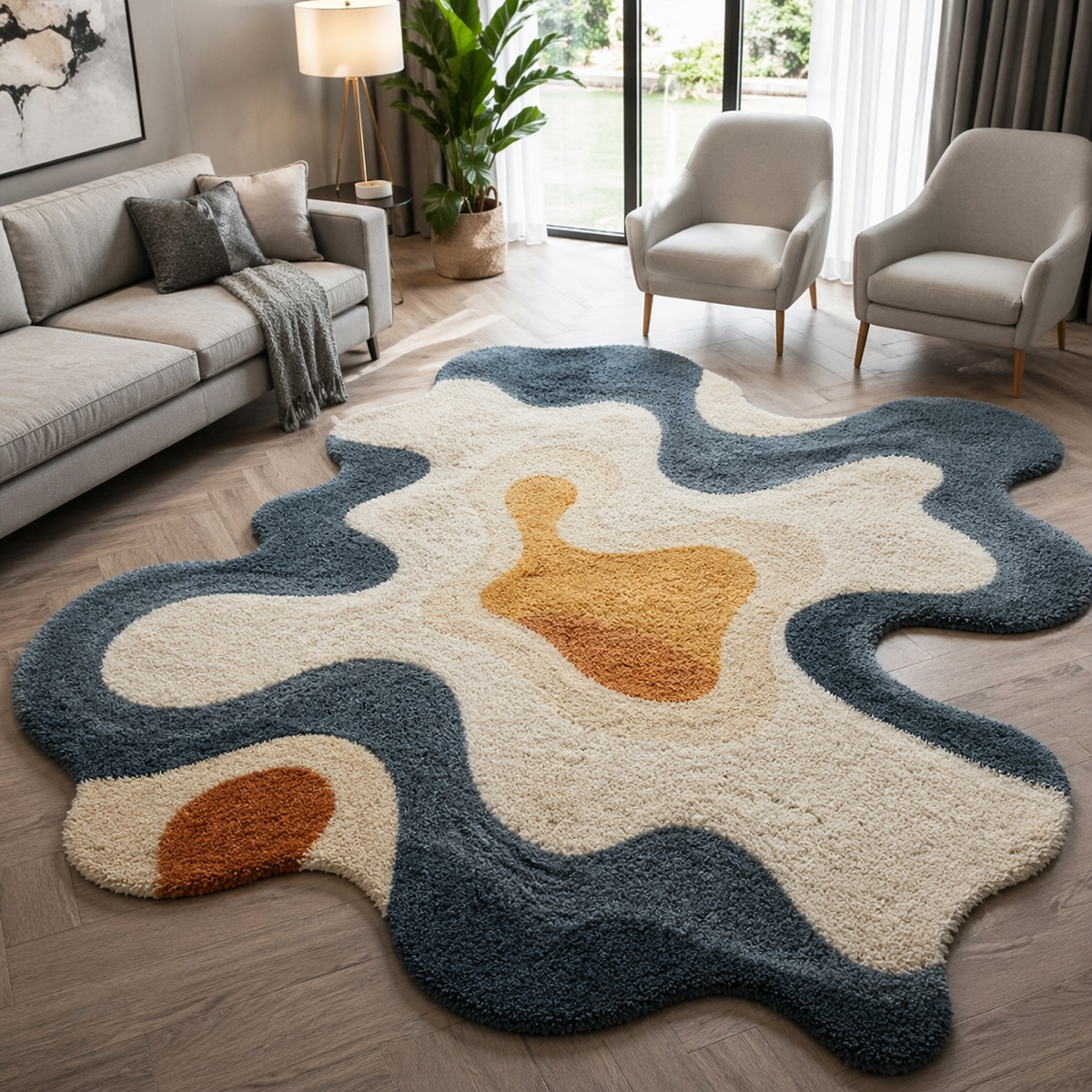 Bramble Irregular Hand Tufted Carpet