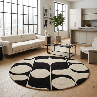 Geometrica Round Hand Tufted Carpet