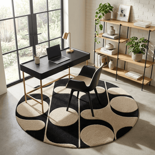 Geometrica Round Hand Tufted Carpet