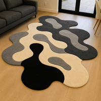 Garnet Irregular Hand Tufted Carpet