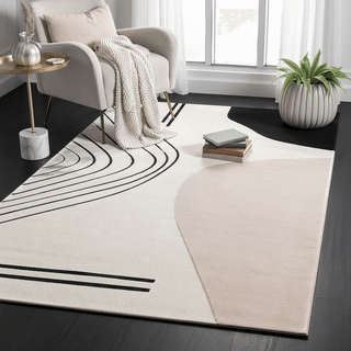 Neutral Tone Irregular Hand Tufted Carpet