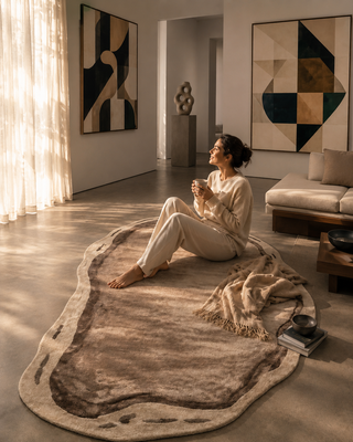 Velmoraan Irregular hand tufted carpet & Rug