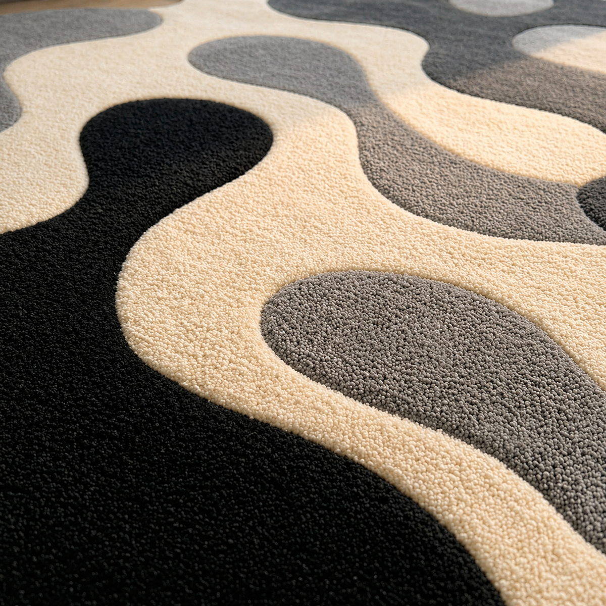 Garnet Irregular Hand Tufted Carpet
