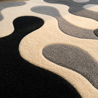 Garnet Irregular Hand Tufted Carpet