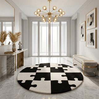 Echelon Round Hand Tufted Carpet