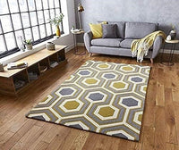 Dimond Pattern Hand Tufted Carpet