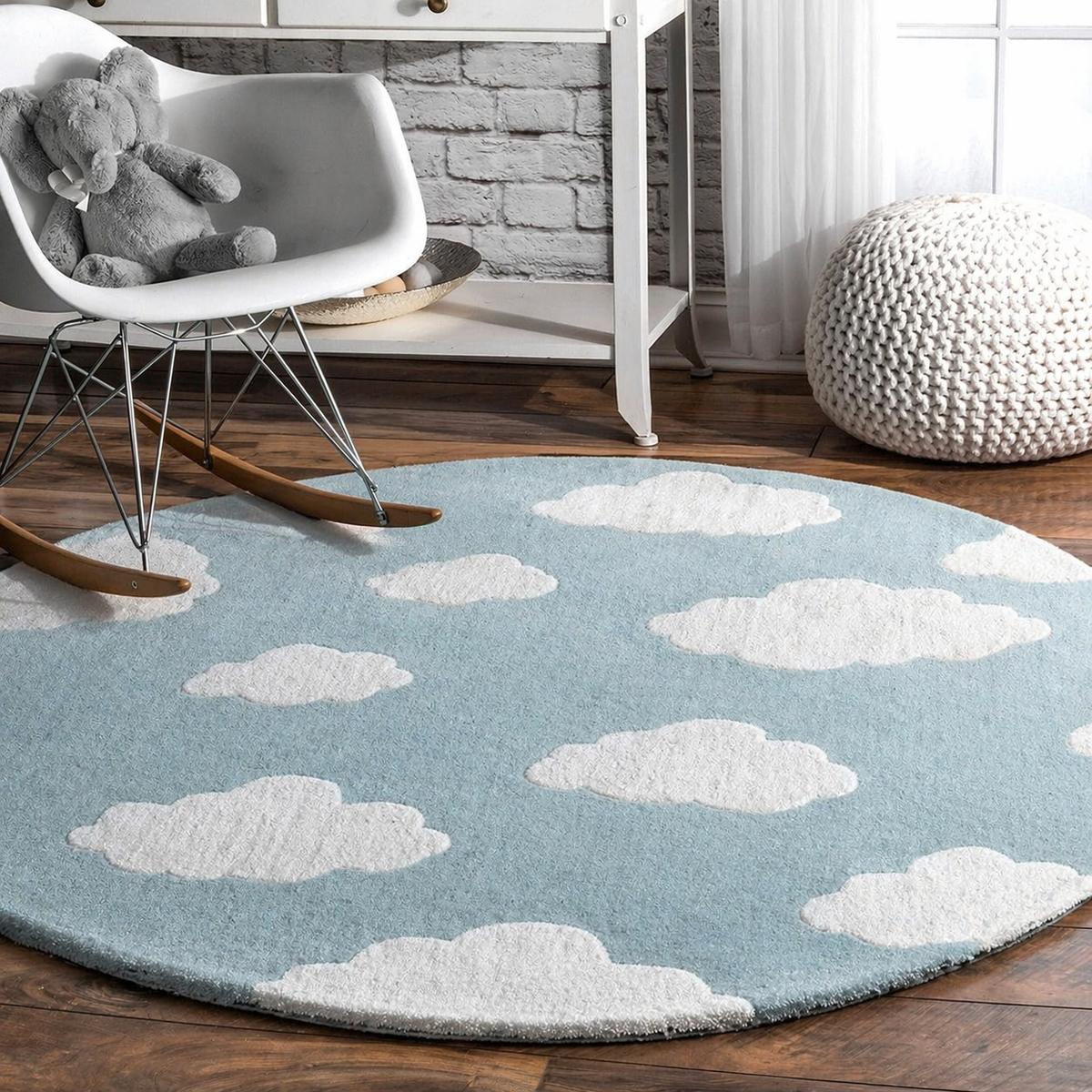 Blizzard Round Hand Tufted Carpet
