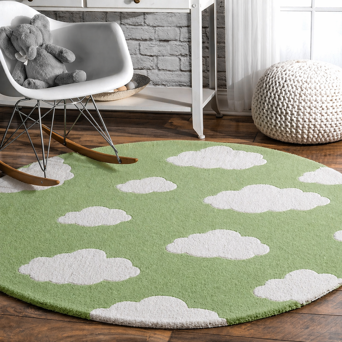 Cosmic Round Hand Tufted Carpet