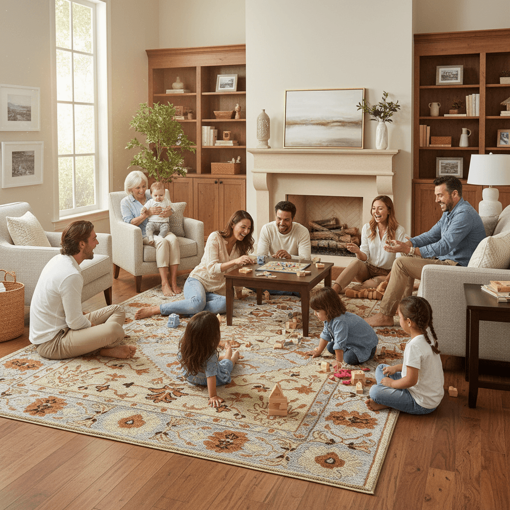 Achromic Beige Premium Hand Tufted Carpet