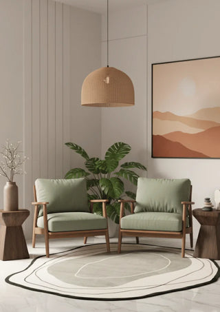 Designer Irregular Hand Tufted Carpet