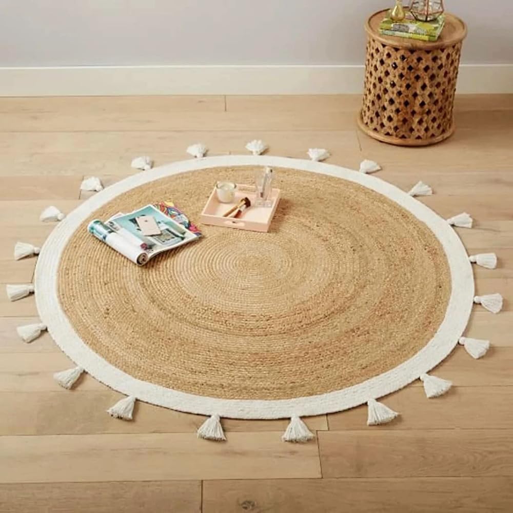 Nava Round Jute Carpet & Rugs