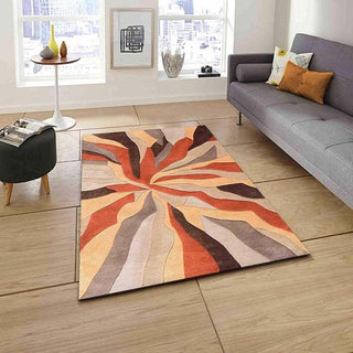 Orange lahar Hand Tufted Carpet