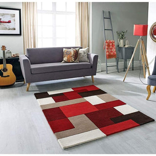 Red L-Box Hand Tufted Carpet