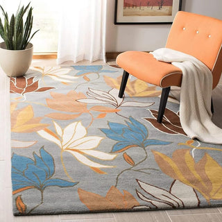 Spreaded Colorfields Pattern Hand Tufted Carpet