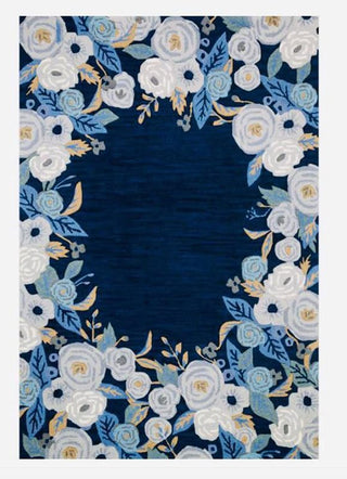 Blue hole Pattern Hand Tufted Carpet