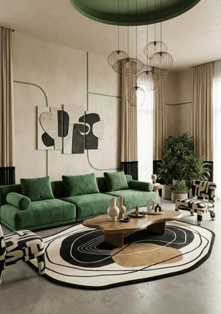 Elegant Irregular Hand Tufted Carpet