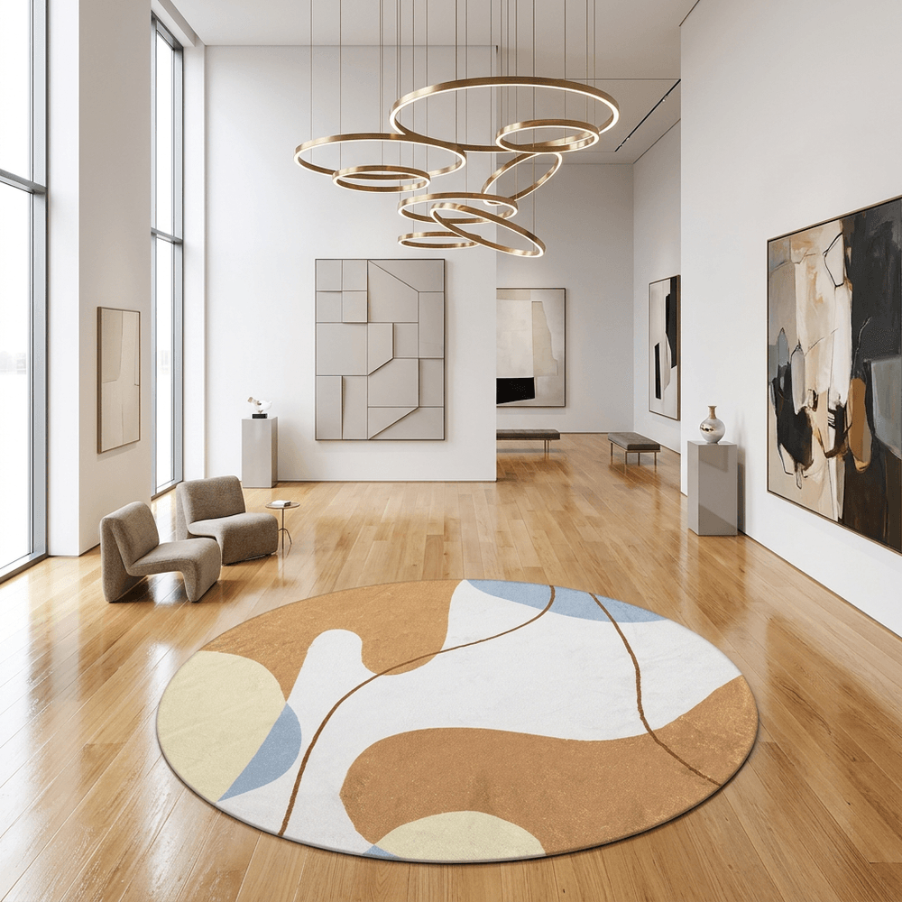Velvet Round Hand Tufted Carpet
