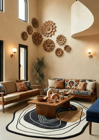 Elegant Irregular Hand Tufted Carpet