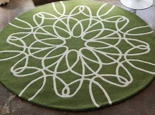 Softelle Round Hand Tufted Carpet & Rug