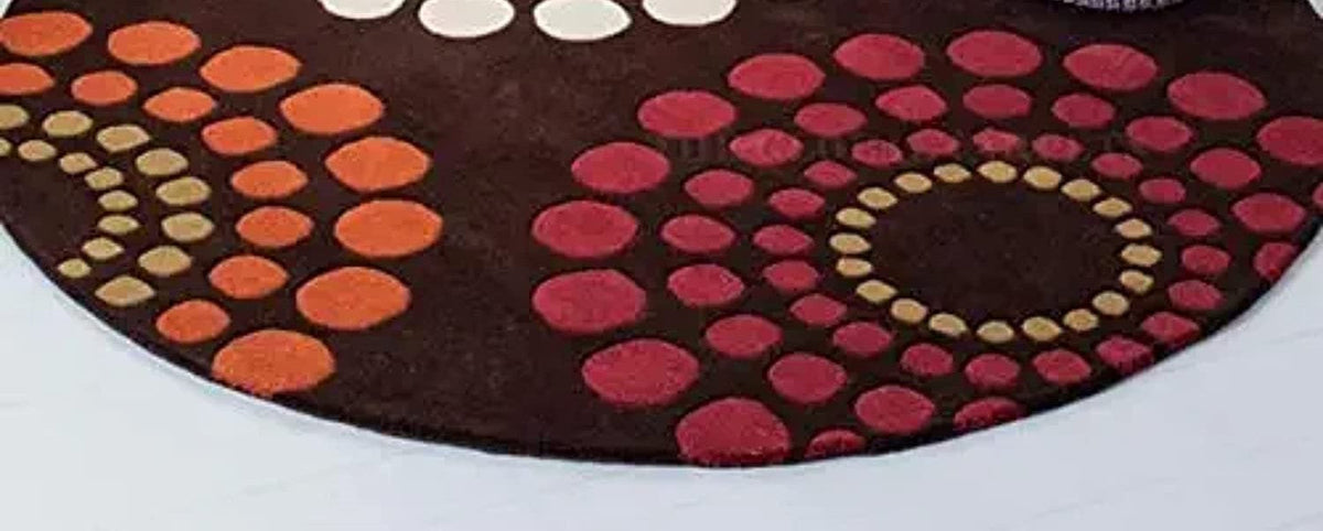 Fuzzique Round Hand Tufted Carpet & Rug