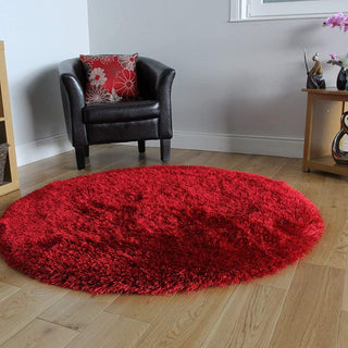 Elysian Round Shaggy Carpet & Rug