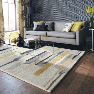 Yellow-Grey Hand Tufted Carpet