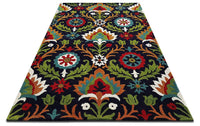Dark Color Mix Hand Tufted Carpet