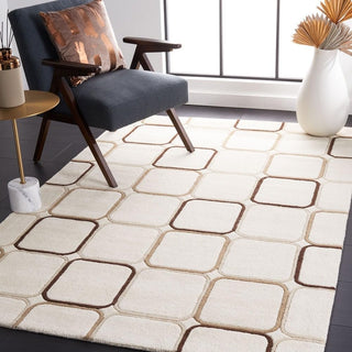 Hand Tufted Modern Design Wool Carpet for Living Room, Bedroom, Drawing Room and Hall  -glee ivory