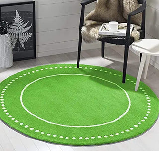 Haloque Round Hand Tufted Carpet & Rug