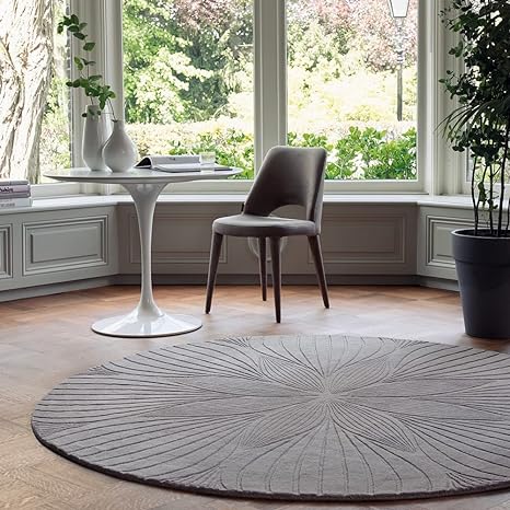 Fluffonyx Round Hand Tufted Carpet & Rug