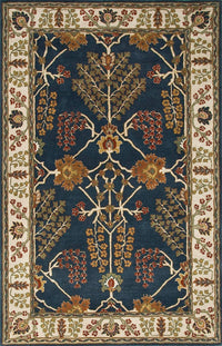 Indigo Traditional Hand Tufted Carpet & Rug
