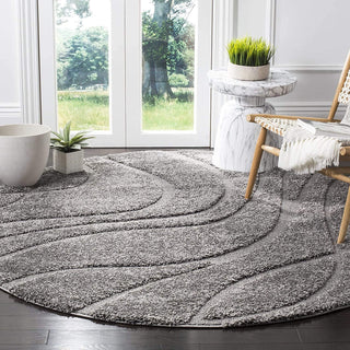 Hearth Round Shaggy Carpet & Rug