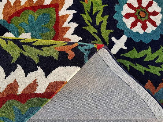 Dark Color Mix Hand Tufted Carpet