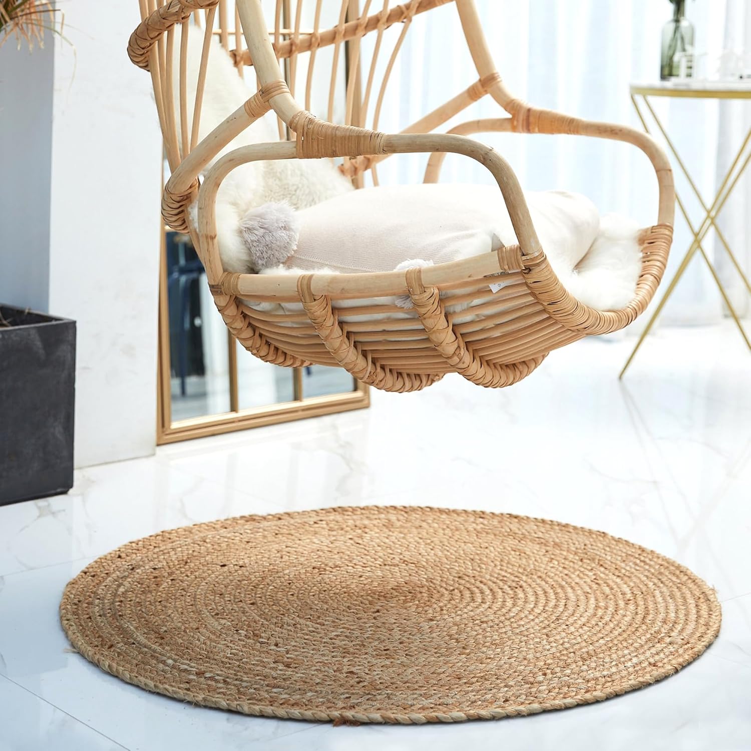 Sutra Round Jute Carpet & Rugs