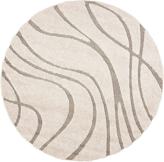 Chic Round Shaggy Carpet & Rug