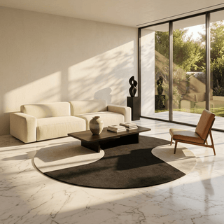 Symmetry Round Hand Tufted Carpet