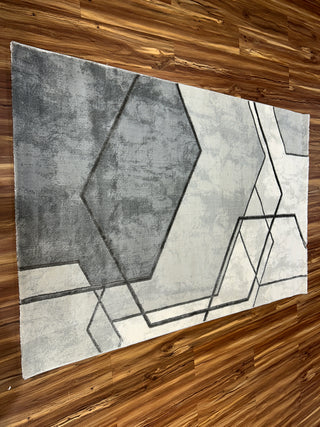 Taupe Trance Modern Carpet & Rug 4x6