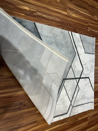 Taupe Trance Modern Carpet & Rug 4x6