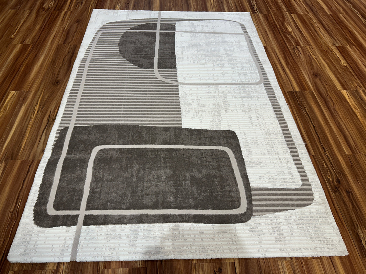 Linen Modern Carpet & Rug 5.3x7.5