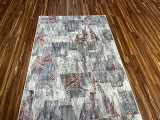 Chrome Petal Modern Carpet & Rug 4x6
